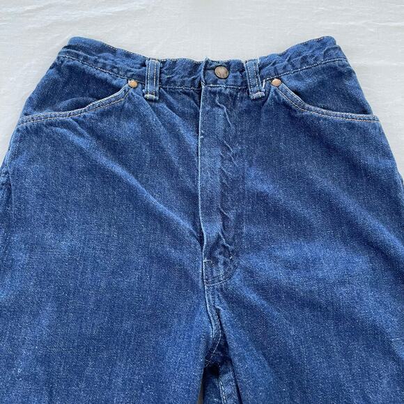 VTG Wrangler Blue Bell Sanforized Straight Jeans size 12 USA Measures 25 x 27 - Picture 3 of 15